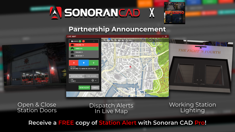 Station Alert x Sonoran CAD integration preview